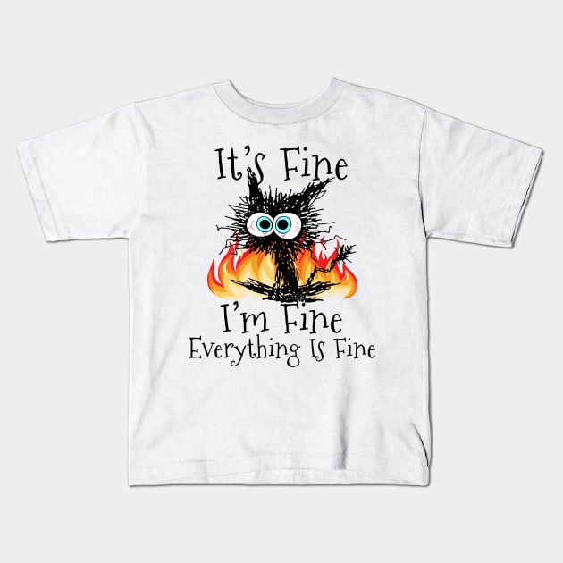 Funny I'm fine Definition | Kids T-Shirt