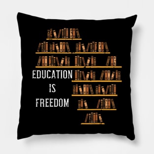 Africa Education Is Freedom Black History Teacher Pillow