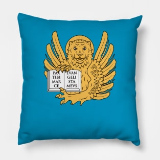 Older Lion of Venice flag Pillow