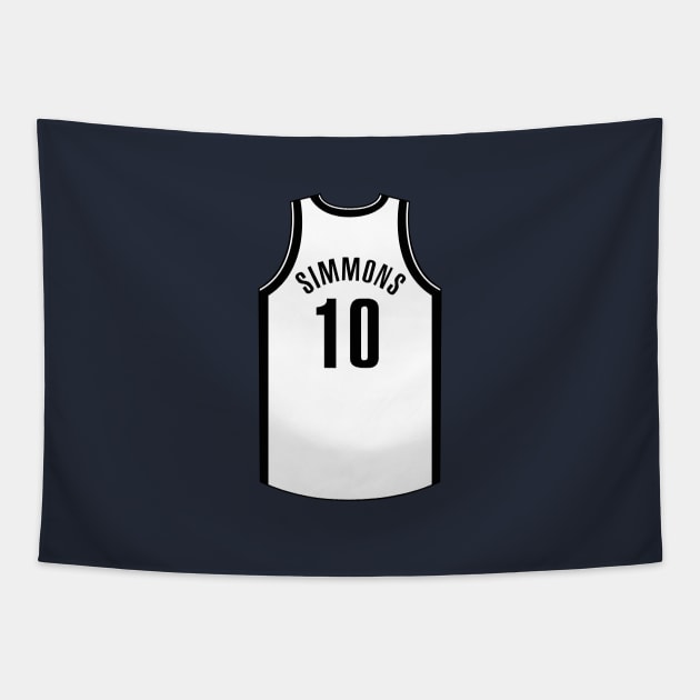 Ben Simmons Brooklyn Jersey Qiangy Tapestry by qiangdade