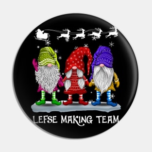 Lefse making team Christmas shirt - funny Christmas Lefse team shirt - Lefse and Santa Claus Christmas shirt Pin