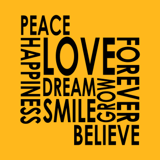 Peace Love Happiness T-Shirt