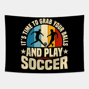 Soccer Coach Goal Soccer Player Tapestry