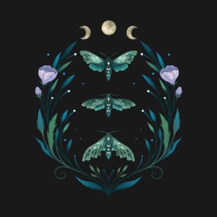 Lime Hawk Moths Night T-Shirt