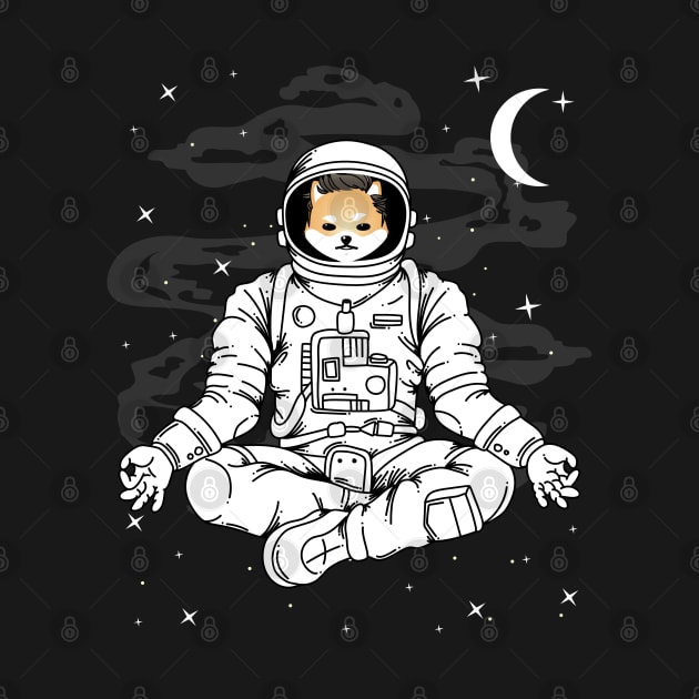 Astronaut Yoga Dogelon Mars ELON Coin To The Moon Crypto Token Cryptocurrency Blockchain Wallet Birthday Gift For Men Women Kids by Thingking About