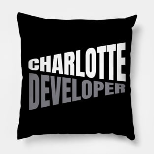 Charlotte Developer Shirt for Men and Women Pillow