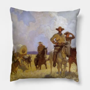 The Parkman Outfit. Henry Chatillon, Guide and Hunter by NC Wyeth Pillow