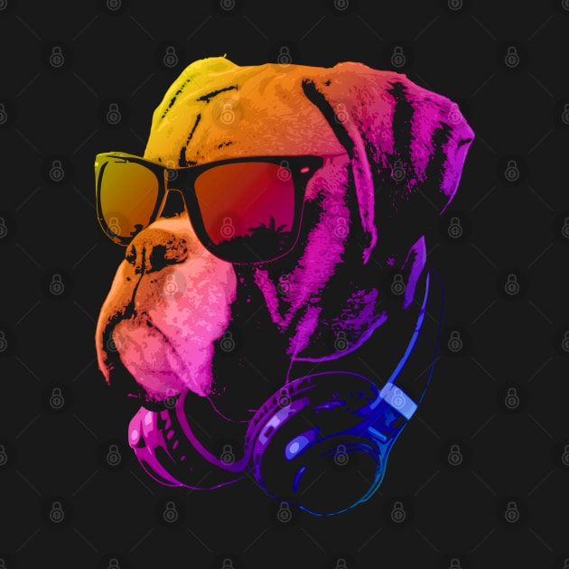 Dj Bulldog Red by Nerd_art