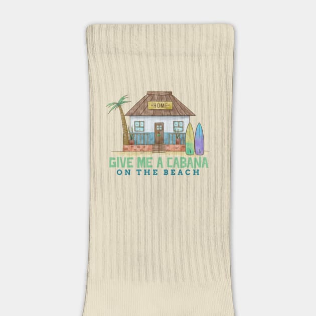 Give Me a Cabana on the Beach Ocean side Coastal living by Joaddo