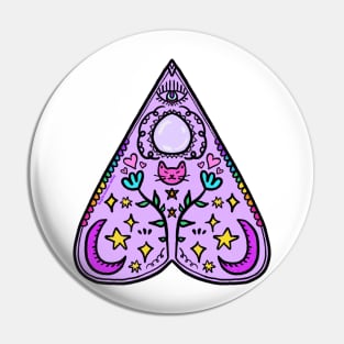 Spooky Cute Ouija Planchette Pin