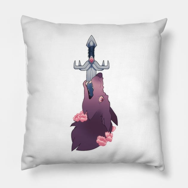 Wolf sword Pillow by Eddo