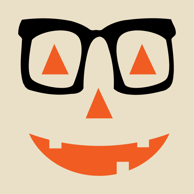 Halloween Pumpkin face with glass by satyam012