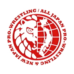 AJPW and NJPW Combined Logo T-Shirt