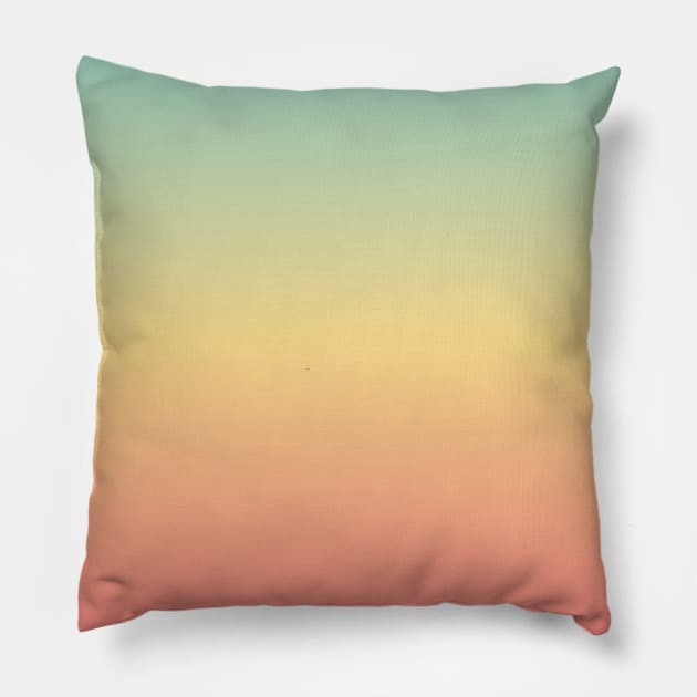 Tricolor Gradient. Pillow by ColorKingdom