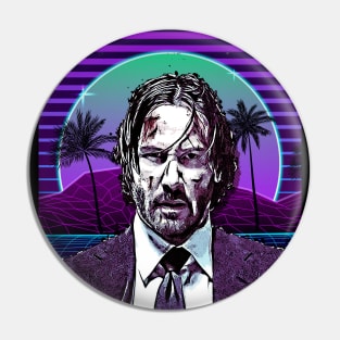 JW synthwave Pin