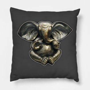 Ganesha Elephant Spiritual Mandala Pillow