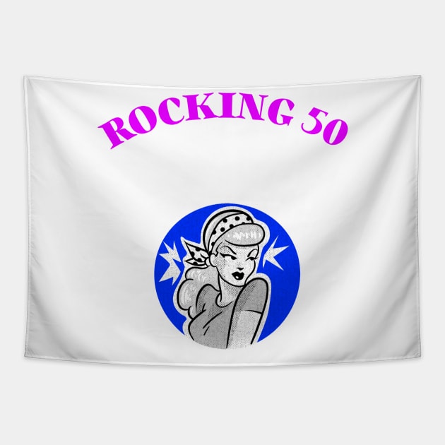 ROCKING 50 Tapestry by MGRCLimon