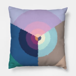 Abstract Circle In Various Cute Colors Pillow