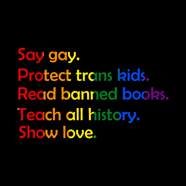 say gay protect trans kids read books by marisamegan8av