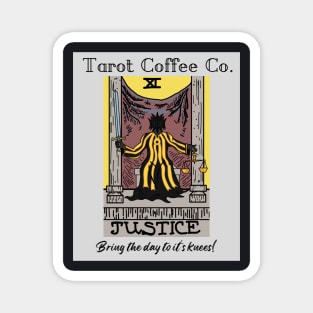 Tarot Coffee Co - Justice Magnet