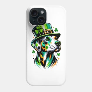 Catahoula Leopard Dog in Saint Patrick's Day Spirit Phone Case