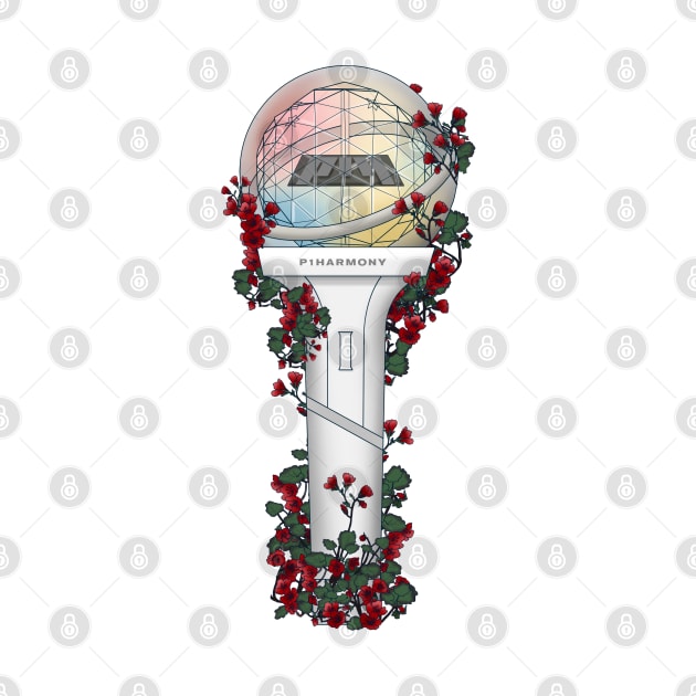 P1harmony. Floral Lightstick kpop by RetroAttic