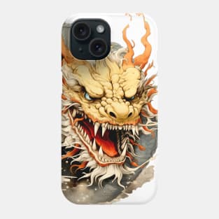 Chinese Dragon: Chinese New Year, Year of the Dragon on a light (Knocked Out) background Phone Case