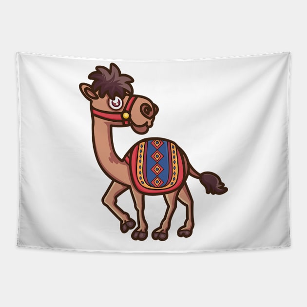 the desert camel Tapestry by onama.std