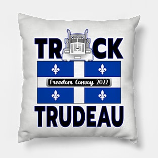 TRUCK TRUDEAU QUEBEC FLAG  FREEDOM CONVOY 2022 STICKERS MAGNETS SHIRTS CAPS Pillow