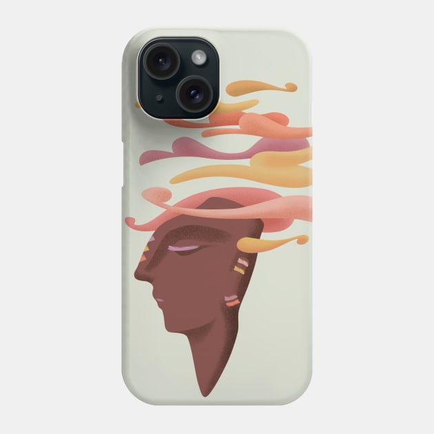 The dreamer: head in the clouds Phone Case by ikerpazstudio