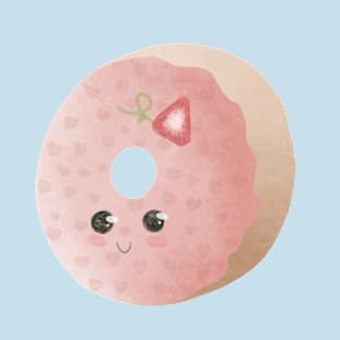 Pink Doughnut sticker T-Shirt