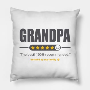 Five Stars Grandpa v2 Pillow