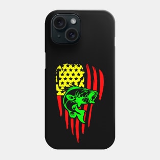 Bass American Flag Rasta Phone Case