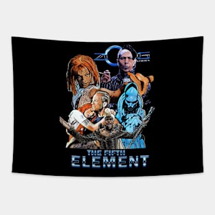 Fifth Element Inspired T-Shirt - Futuristic Style for Cosmic Enthusiasts Tapestry