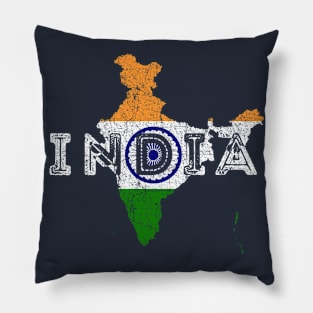 India Map and Flag Souvenir Pillow