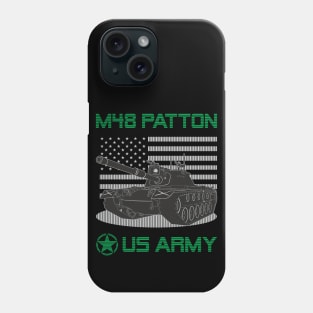 US M48 Patton tank Phone Case