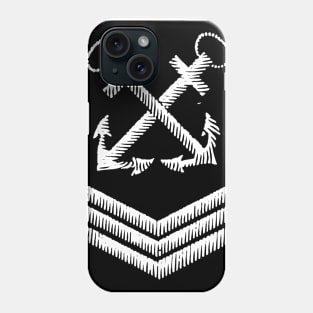 Anchor and stripes design from an old uniform Phone Case