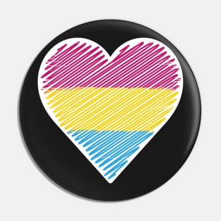 Pansexual - Lgbt Pride Heart Pin