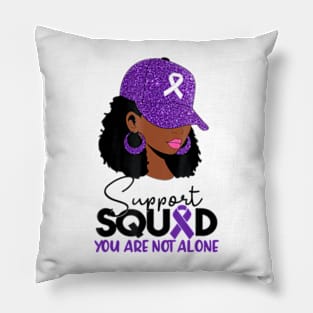 In October We Wear Purple Domestic Violence Awareness Pillow