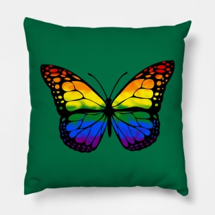 Rainbow Butterfly Pillow