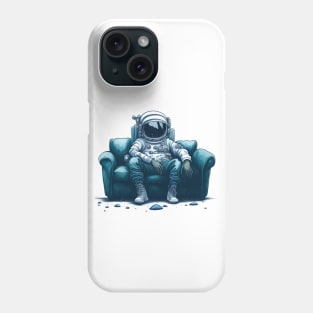 An alien astronaut on the couch Phone Case