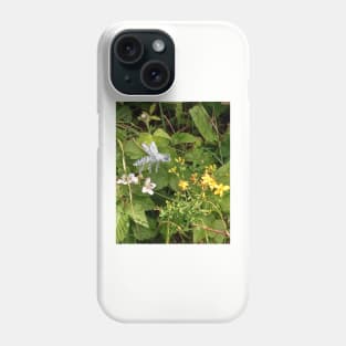 Honey Bee Flying over Flowers Phone Case