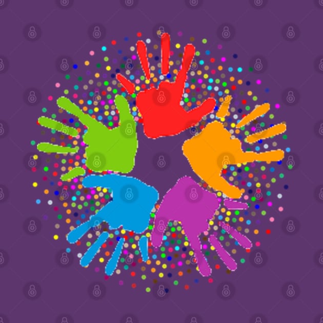 Unity Multi-Color Open Hands by screamingfool