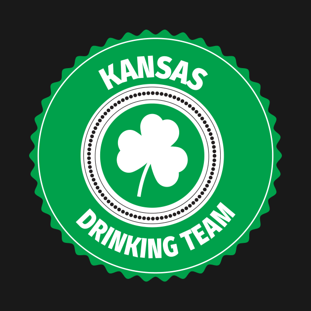 Kansas Drinking Team Lucky St Patrick's Day Shamrock by ChangeRiver