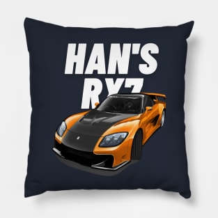 Han's rx7 tokyo drift Pillow