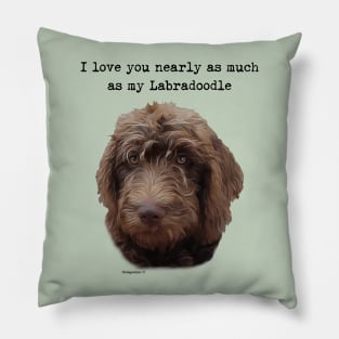 Labradoodle Dog Love Pillow