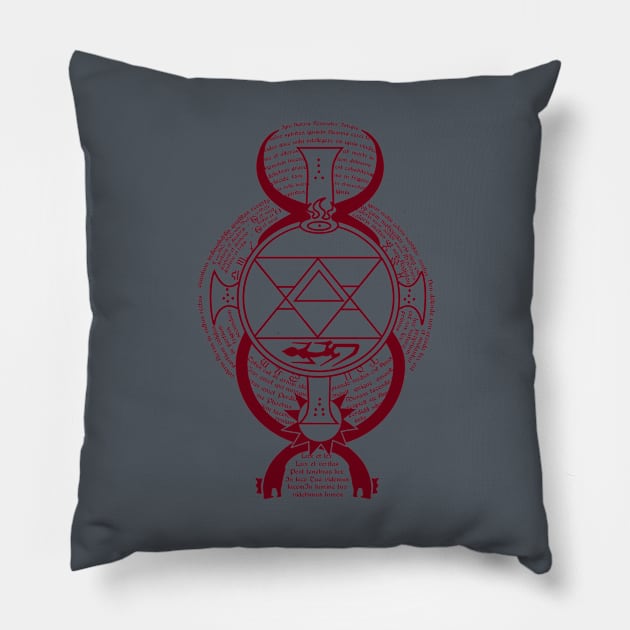 Mustang Flame Alchemy Pillow by Dori