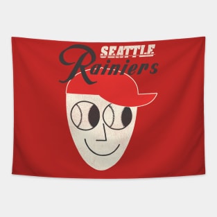 Defunct Seattle Rainiers Baseball Guy Tapestry