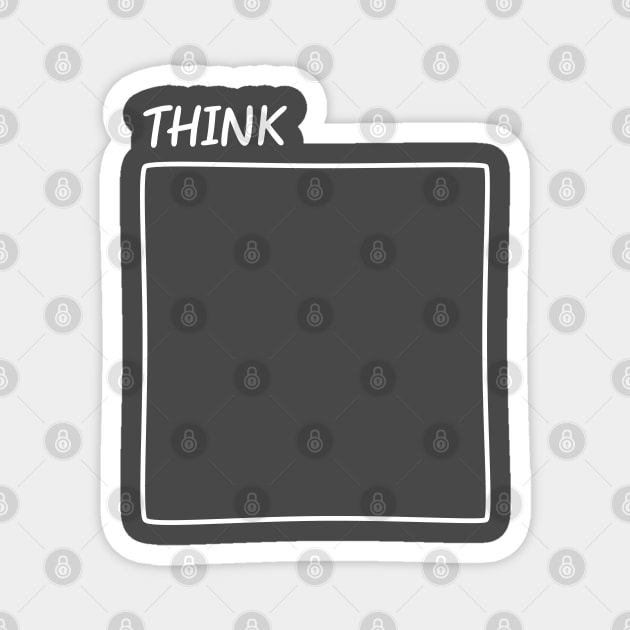 Think Outside The Box New Perspective Magnet by alltheprints