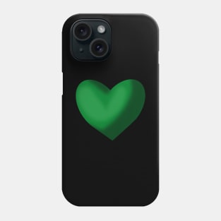 Green Heart Phone Case